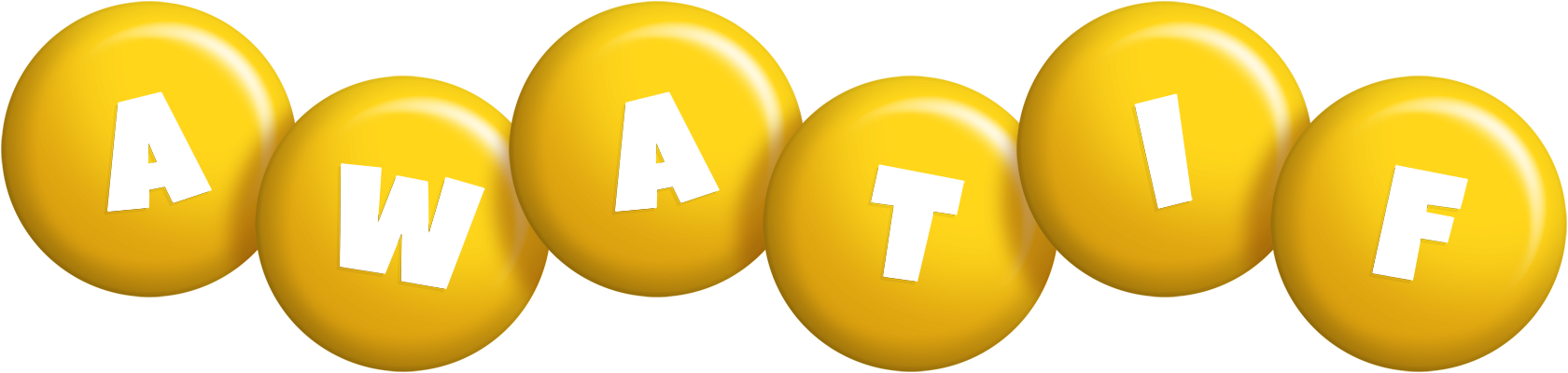 Awatif candy-yellow logo