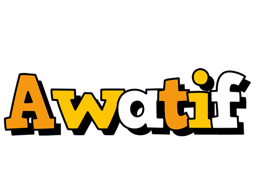 Awatif cartoon logo