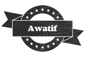 Awatif grunge logo