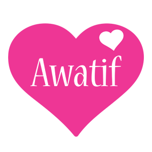 Awatif love-heart logo