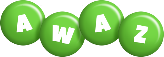 Awaz candy-green logo