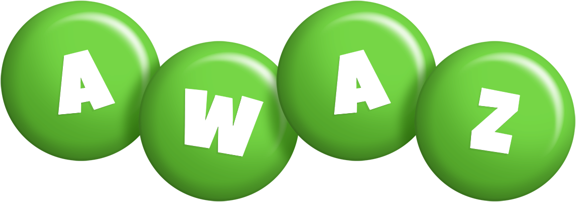 Awaz candy-green logo