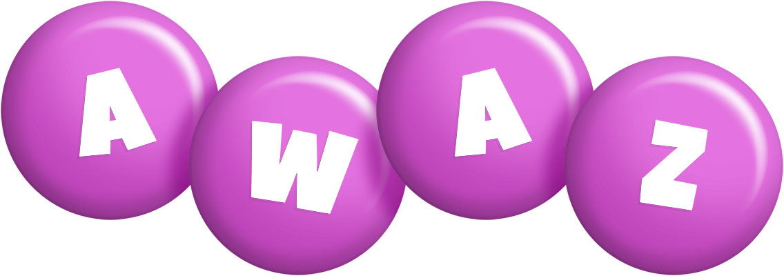 Awaz candy-purple logo