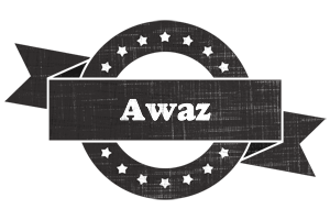 Awaz grunge logo