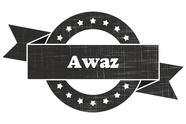 Awaz grunge logo