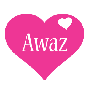 Awaz love-heart logo