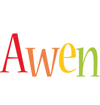 Awen birthday logo