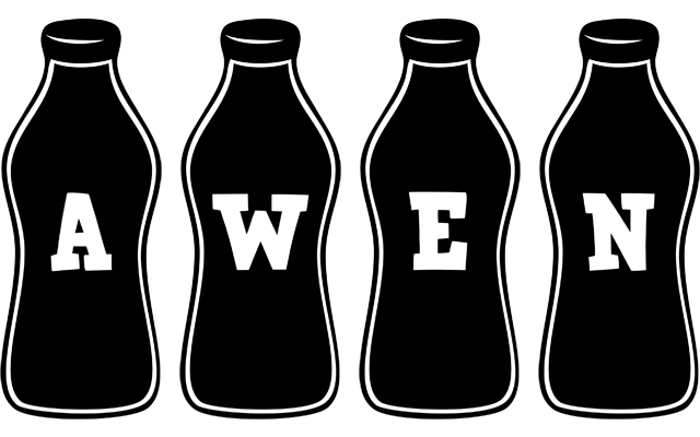 Awen bottle logo