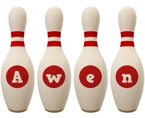 Awen bowling-pin logo