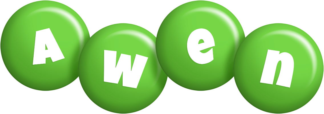 Awen candy-green logo