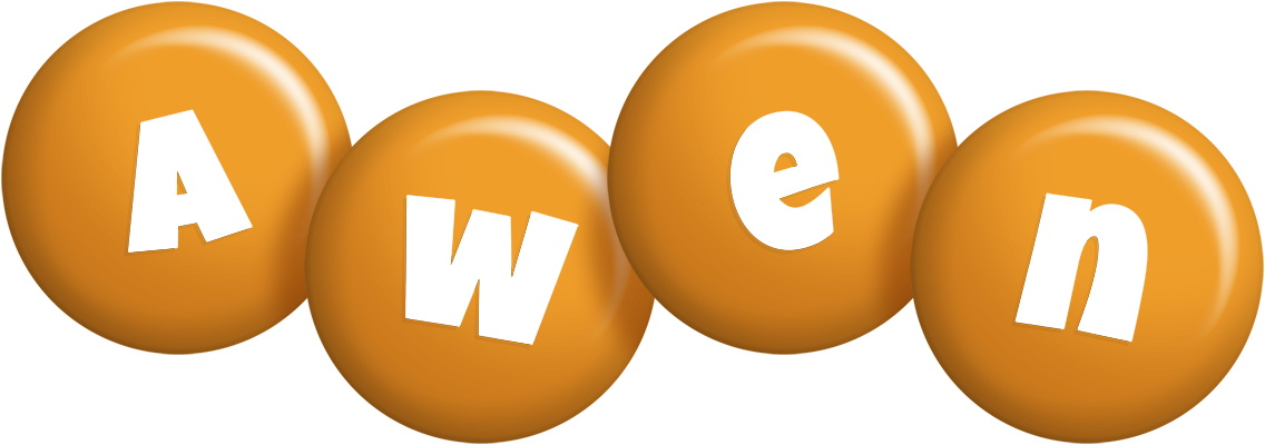 Awen candy-orange logo