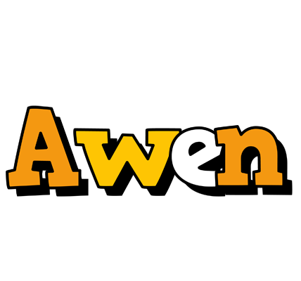 Awen cartoon logo