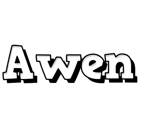Awen snowing logo