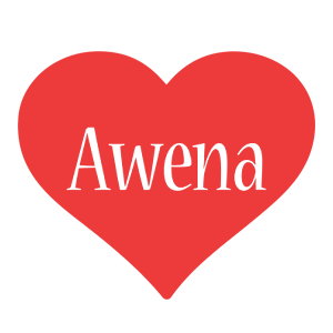 Awena love logo