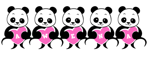 Awena love-panda logo