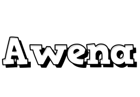 Awena snowing logo