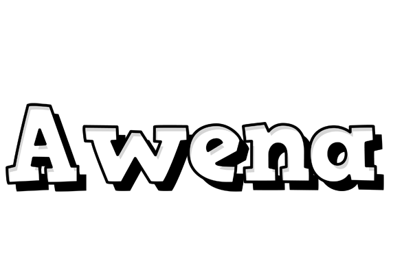 Awena snowing logo