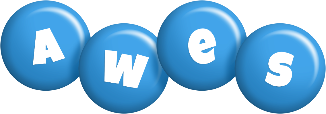 Awes candy-blue logo