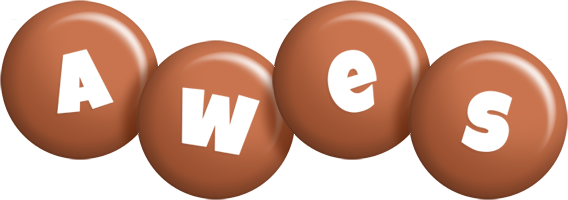 Awes candy-brown logo