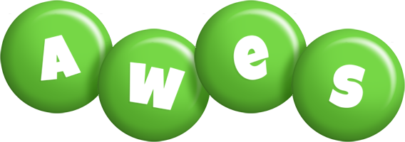 Awes candy-green logo