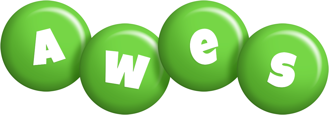 Awes candy-green logo
