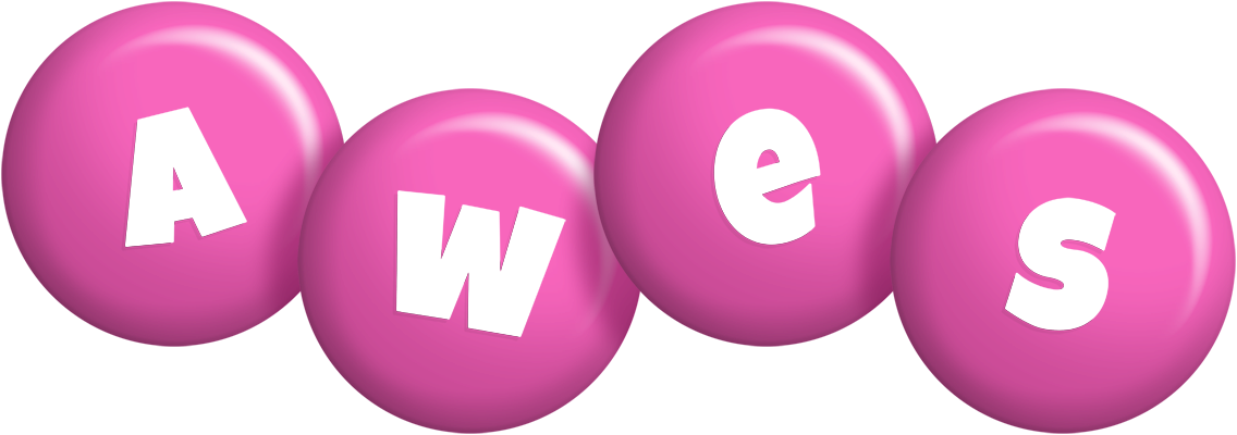 Awes candy-pink logo