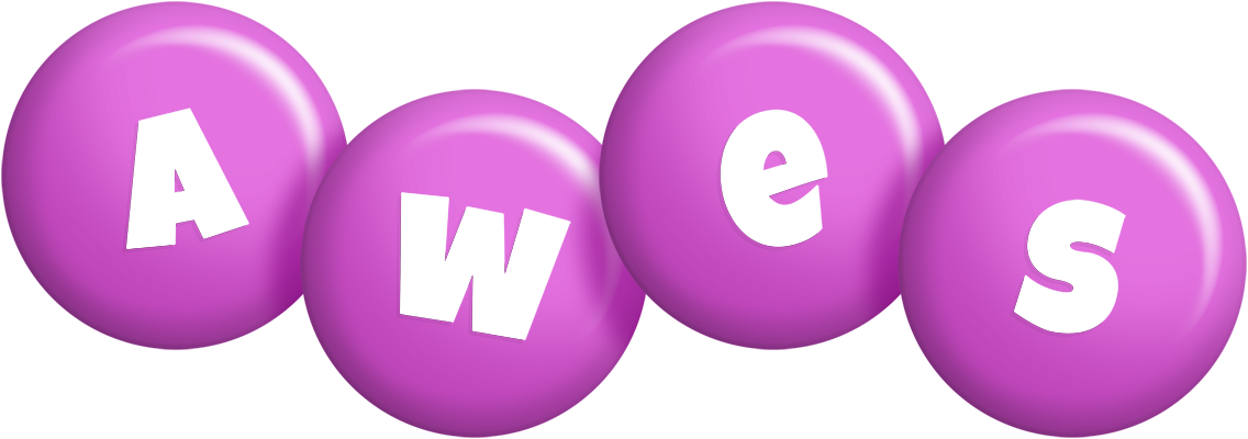 Awes candy-purple logo