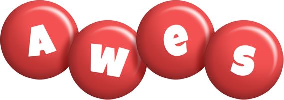 Awes candy-red logo