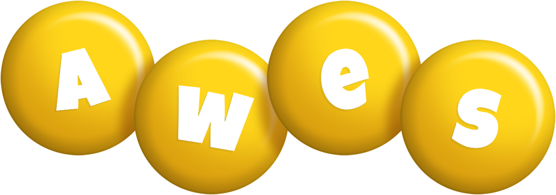 Awes candy-yellow logo
