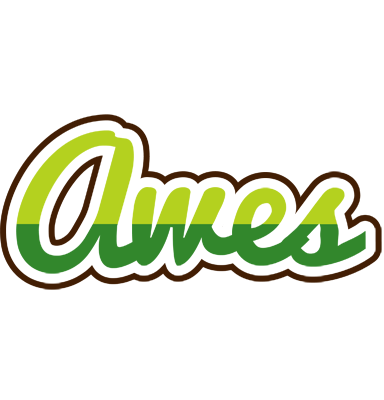 Awes golfing logo