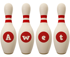 Awet bowling-pin logo