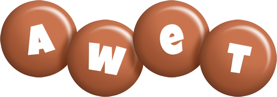 Awet candy-brown logo