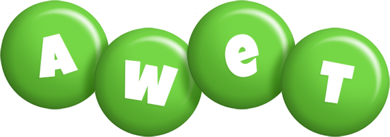 Awet candy-green logo