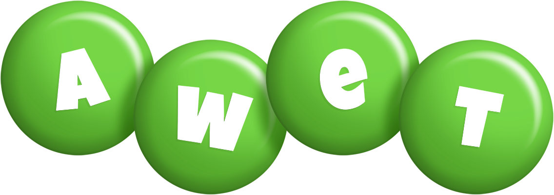 Awet candy-green logo