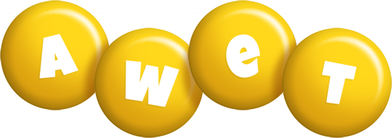 Awet candy-yellow logo