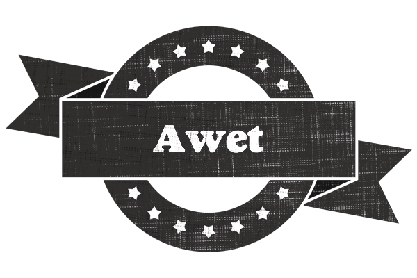 Awet grunge logo