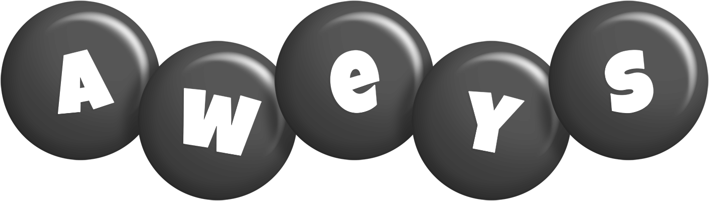 Aweys candy-black logo