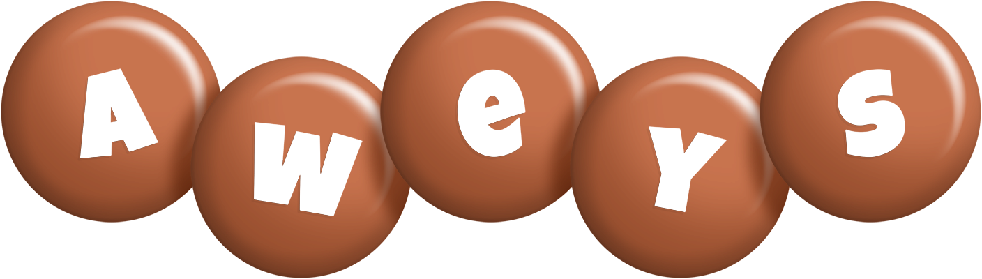 Aweys candy-brown logo
