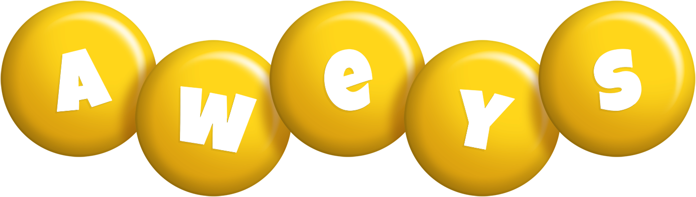 Aweys candy-yellow logo