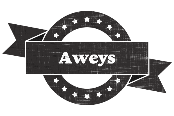Aweys grunge logo