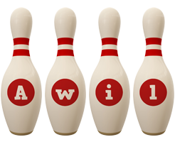 Awil bowling-pin logo