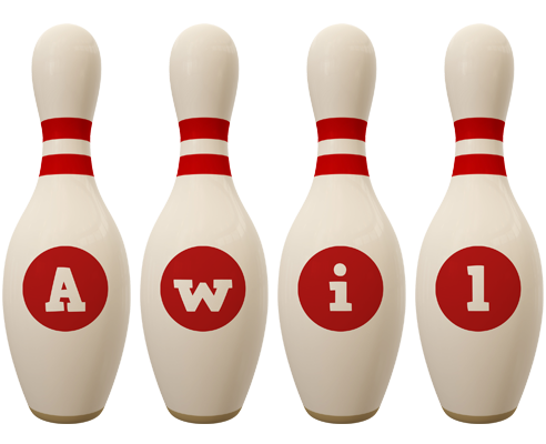 Awil bowling-pin logo