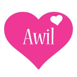 Awil love-heart logo