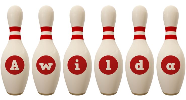 Awilda bowling-pin logo