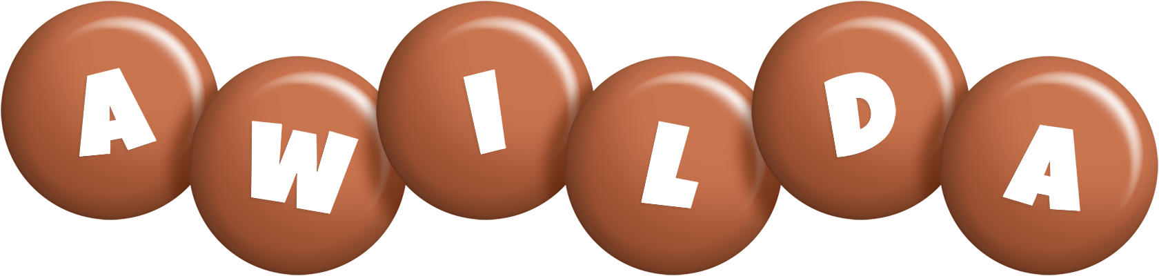 Awilda candy-brown logo