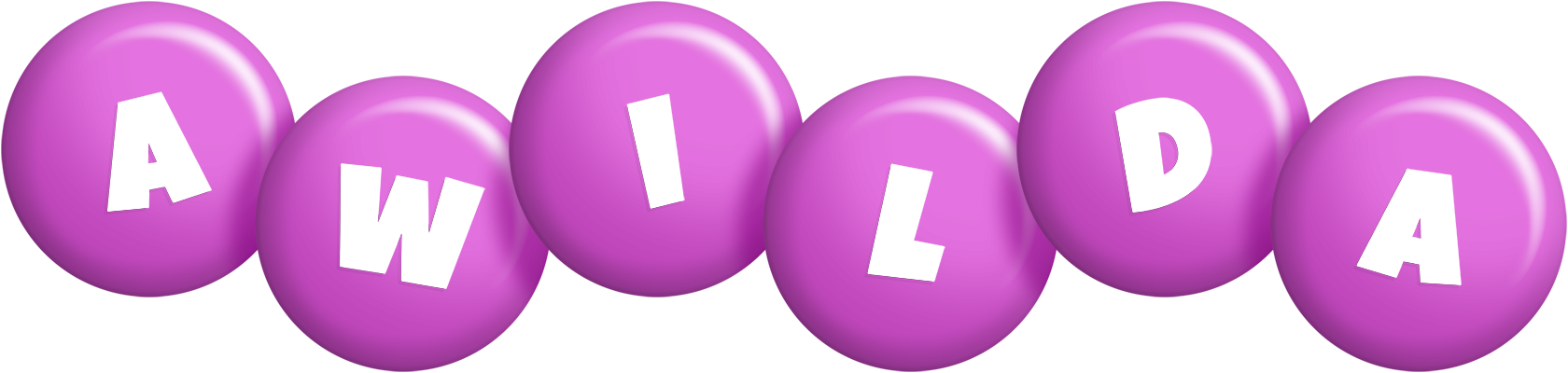 Awilda candy-purple logo