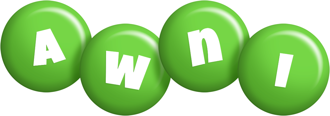 Awni candy-green logo