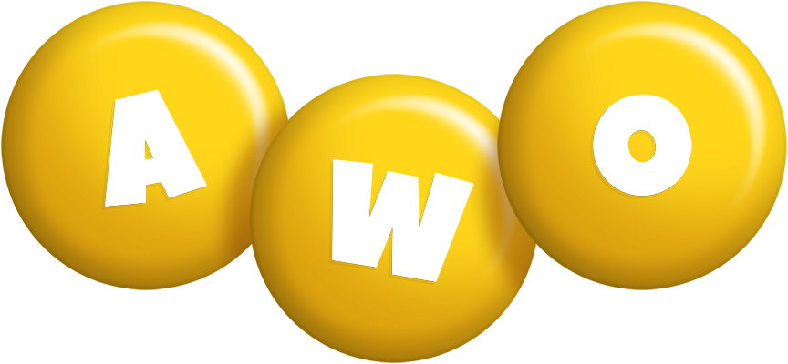 Awo candy-yellow logo