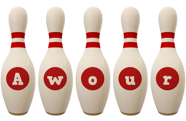 Awour bowling-pin logo