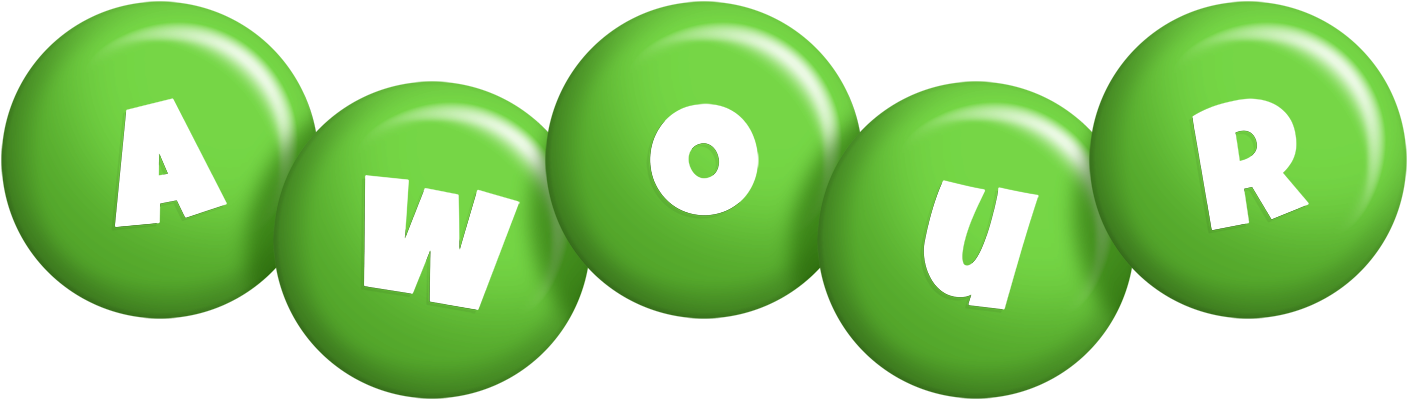 Awour candy-green logo